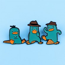 Perry the Platypus anime Alloy Enamel Brooch Pins