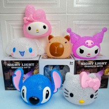 Sanrio Melody kitty Kuromi Stitch Particle Projection Night Light