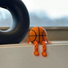 Basketball Golf Football Volleyball sitting man decor model