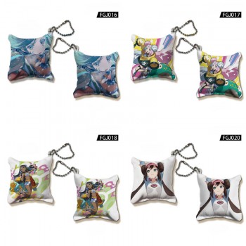 Pokemon anime mini pillow key chains