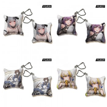 Arknights game mini pillow key chains