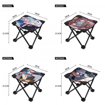 Blue Archive anime Outdoor Portable Folding Chair Stool