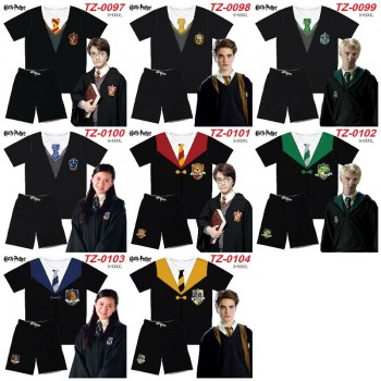 Harry Potter ant wrinkled fabric short t-shirts and pants set