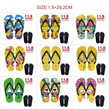 The Simpsons anime flip flops shoes slippers a pair
