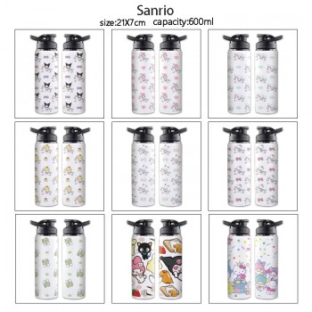 Sanrio Melody kitty Cinnamoroll Kuromi sports aluminum alloy bottle kettle mug