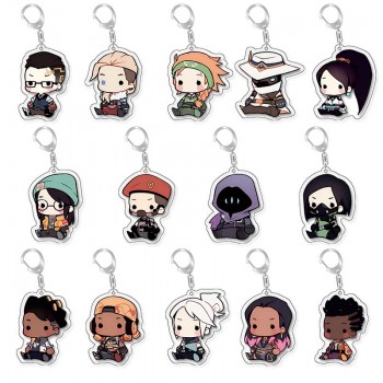 Valorant game acrylic key chains