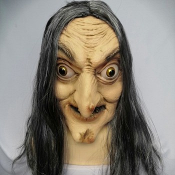 Halloween Cosplay Realistic Scary Horror Witch Mask