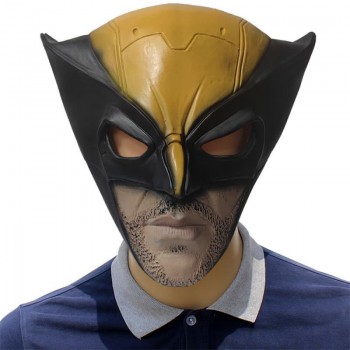 Hallowee Deadpool Wolverine Cosplay Latex Mask