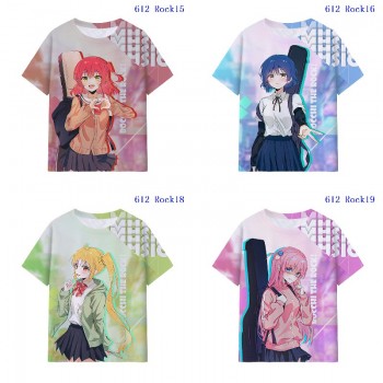 Bocchi The Rock anime milk silk fabric t-shirt t shirts