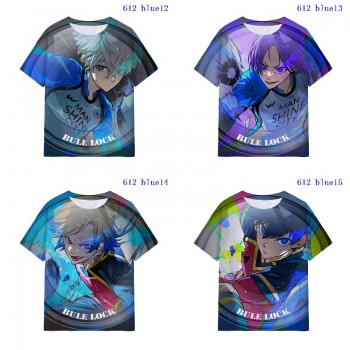 Blue Lock anime milk silk fabric t-shirt t shirts