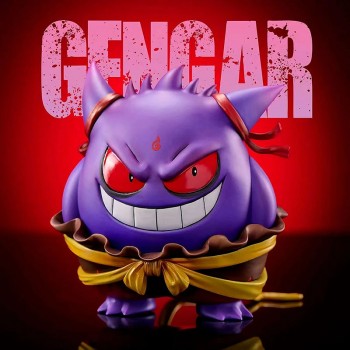 Pokemon Gengar cos Nezha anime figure