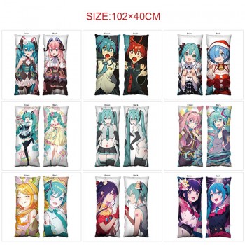 Hatsune Miku anime two-sided long pillowcase body pillow 40*102CM