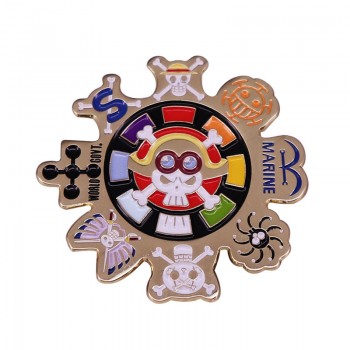 One Piece anime Alloy Enamel Badges Brooch Pins