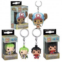 Funko POP One Piece Chopper Luffy Zoro figure doll key chain