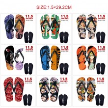 Naruto anime flip flops shoes slippers a pair