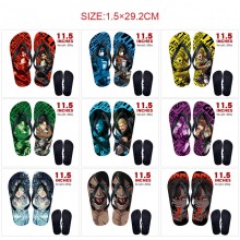 Attack on Titan anime flip flops shoes slippers a pair
