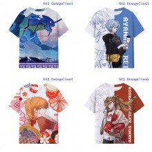 EVA anime milk silk fabric t-shirt t shirts