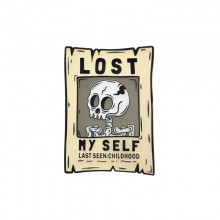 Skull Lost My Self Alloy Enamel Badges Brooch Pins