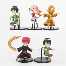 5pcs/set Naruto anime figures(OPP bag)