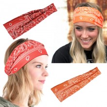 Color Elastic Sports Headband Sweatband Headwear