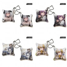 Arknights game mini pillow key chains