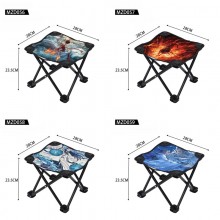 Nezha 2 anime Outdoor Portable Folding Chair Stool