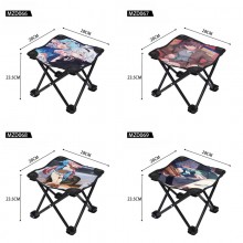 Blue Archive anime Outdoor Portable Folding Chair Stool
