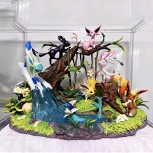 Pokemon Eeveelution family anime figures set