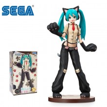 Original SEGA SPM Hatsune Miku Project DIVA Arcade Future Tone Cat Figure