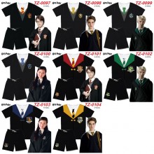 Harry Potter ant wrinkled fabric short t-shirts and pants set