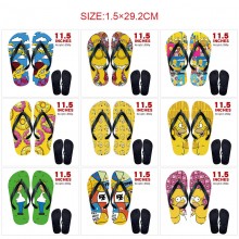 The Simpsons anime flip flops shoes slippers a pai...