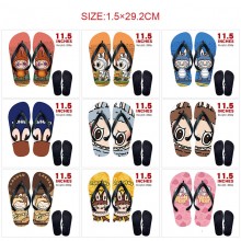 Labub anime flip flops shoes slippers a pair