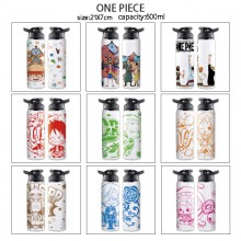 One Piece anime sports aluminum alloy bottle kettl...
