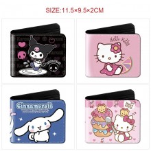 Sanrio Melody kitty Cinnamoroll Kuromi anime wallet purse