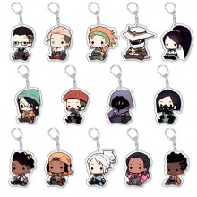Valorant game acrylic key chains