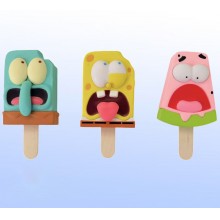 3pcs/set Spongebob popsicle anime figures(OPP bag)