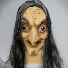 Halloween Cosplay Realistic Scary Horror Witch Mask