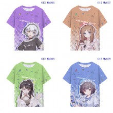 BanG Dream MyGO anime milk silk fabric t-shirt t s...