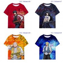 Sakamoto Days anime milk silk fabric t-shirt t shi...