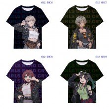 Girls Band Cry anime milk silk fabric t-shirt t sh...