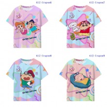 Crayon Shin-chan anime milk silk fabric t-shirt t ...