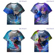Blue Lock anime milk silk fabric t-shirt t shirts