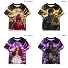 Solo Leveling anime milk silk fabric t-shirt t shi...
