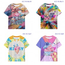 Kirby anime milk silk fabric t-shirt t shirts