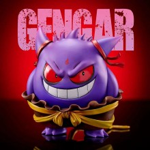 Pokemon Gengar cos Nezha anime figure