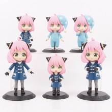 6pcs/set SPY x FAMILY Anya Forger anime figures(OP...