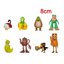 8pcs/set Tralalelo Tralala Shimpanzini Bananini Tu...