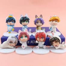 8pcs/set Blue Lock anime figures set(OPP bag)