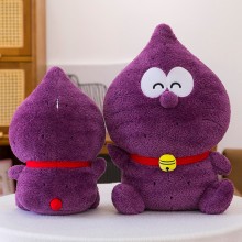 Purple Doraemon anime plush doll