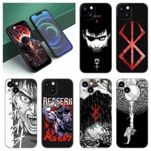Berserk anime iphone 16/15/14/X PLUS Pro MAX case shell